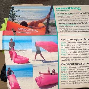 Smoothbag Inflatable lounger Pink